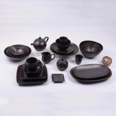 reactive stoneware dinnerware set