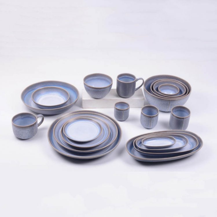 reactive stoneware dinnerware set
