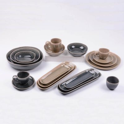 reactive stoneware dinnerware set