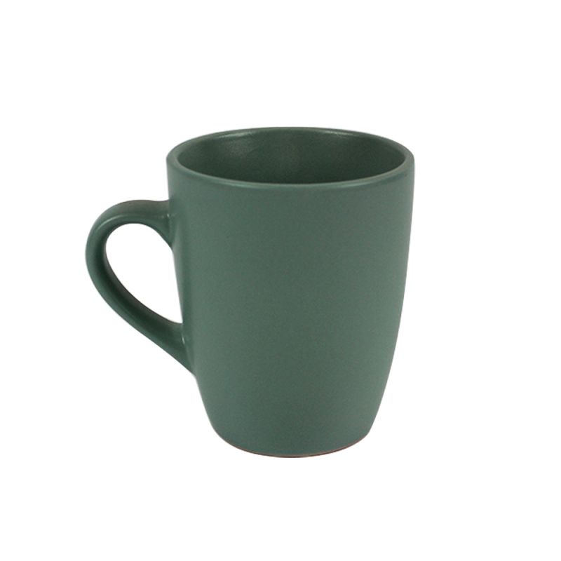 Matcha green  Solid Color taza de café de gres stoneware mugs coffee mug large stoneware mugs