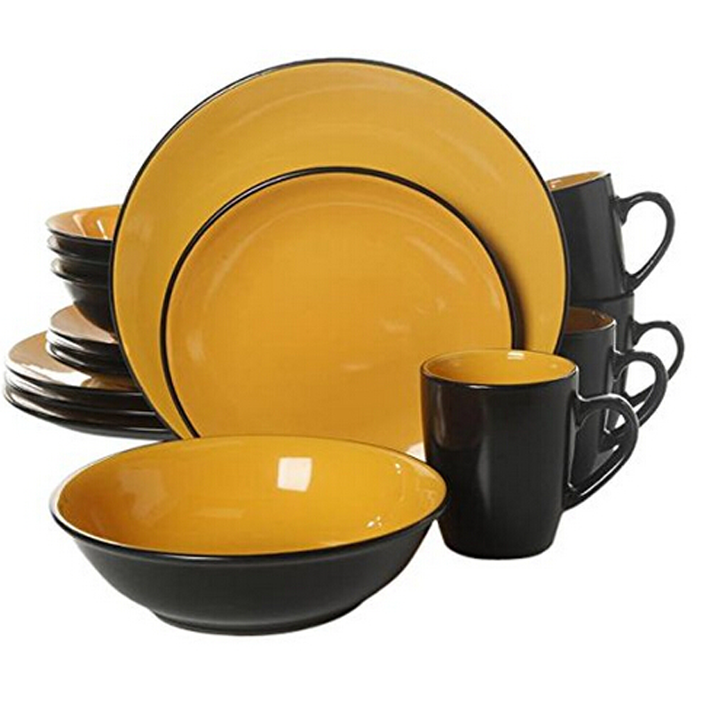 Modern Elegance Reactive Glaze Stoneware Dinnerware set