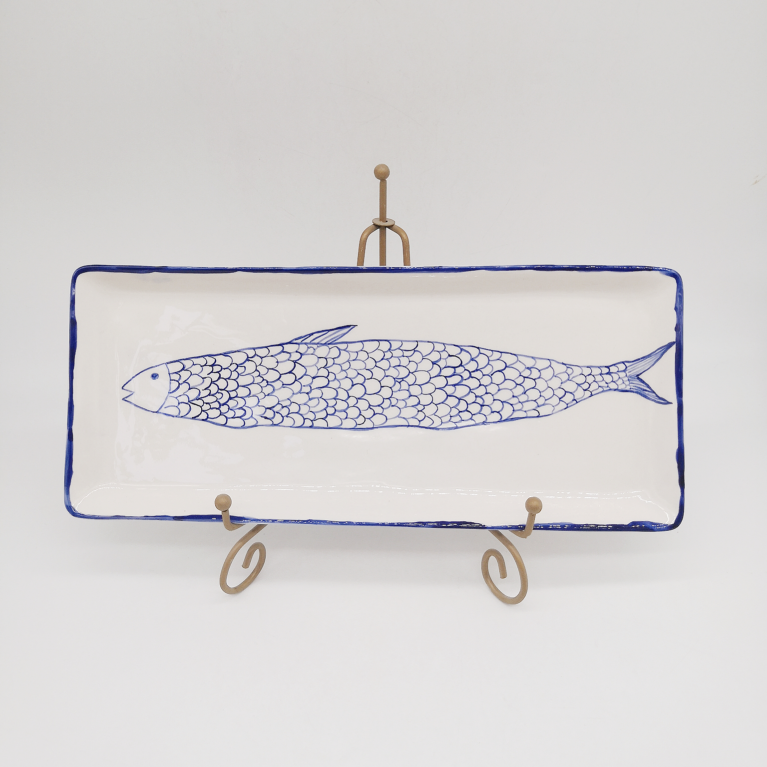 earthenware square plate