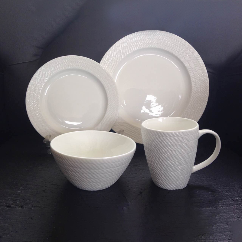 New Bone China White- Dinnerware Set