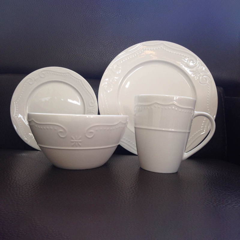 New Bone China White- Dinnerware Set