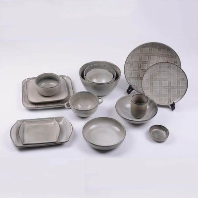 reactive stoneware dinnerware set