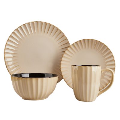 Modern Gold Splash Exquisite Fine China Dinnerware Set
