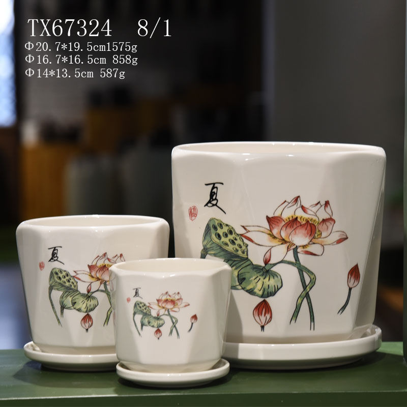 Ceramic Vases Flower Vase with Unique Design-48