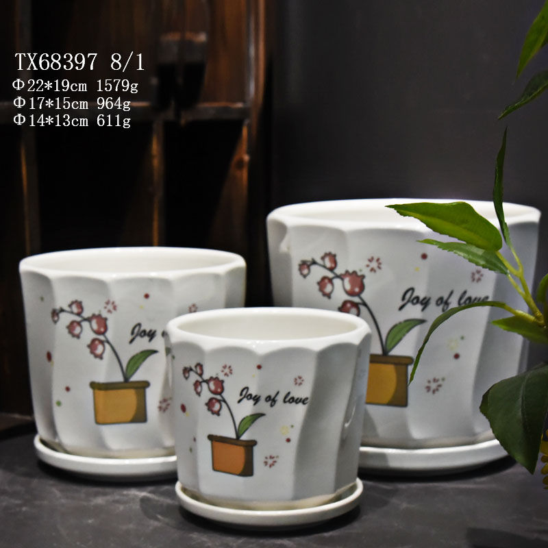 Ceramic Vases Flower Vase with Unique Design-45