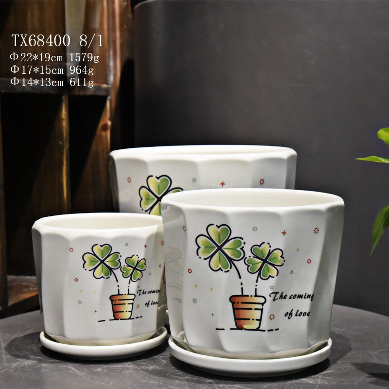 Ceramic Vases Flower Vase with Unique Design-44