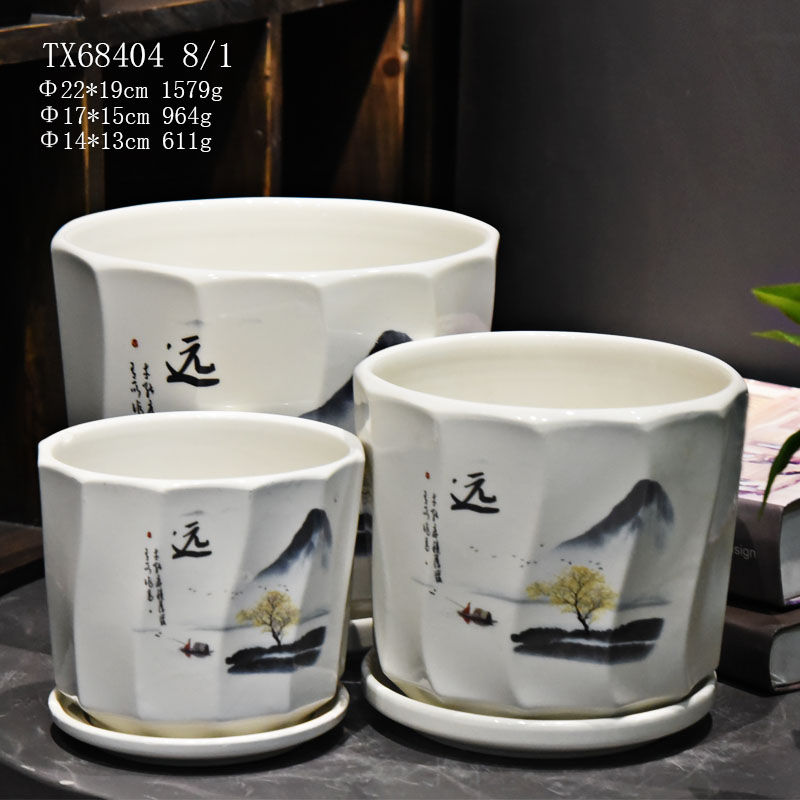 Ceramic Vases Flower Vase with Unique Design-41