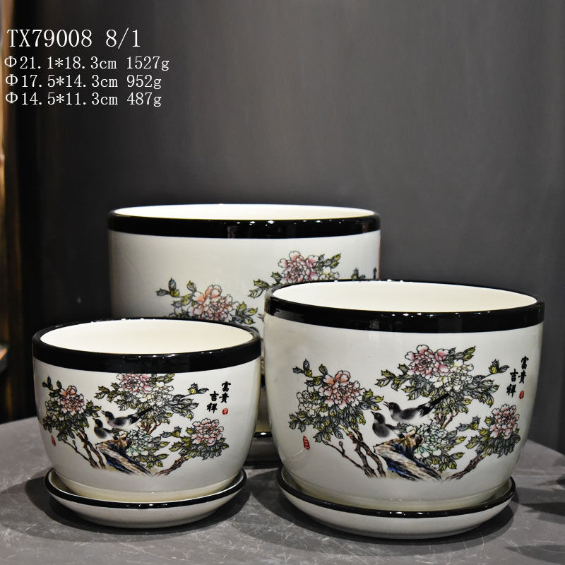 Ceramic Vases Flower Vase with Unique Design-35