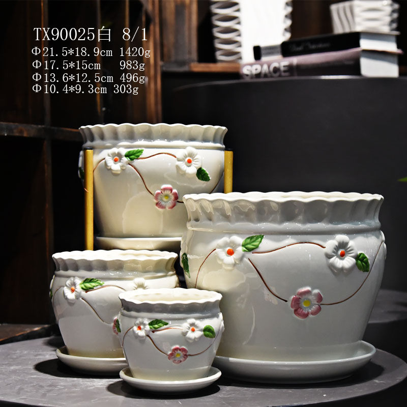 Ceramic Vases Flower Vase with Unique Design-9