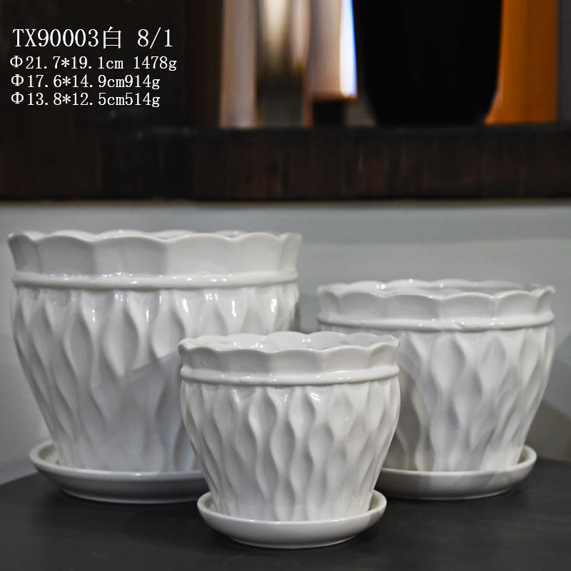 Ceramic Vases Flower Vase with Unique Design-17