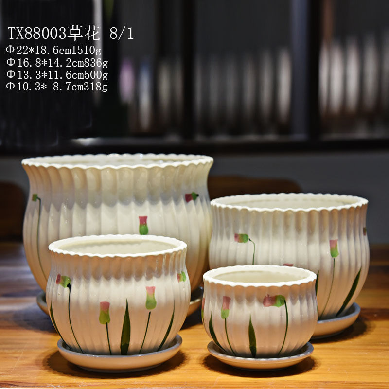 Ceramic Vases Flower Vase with Unique Design-23