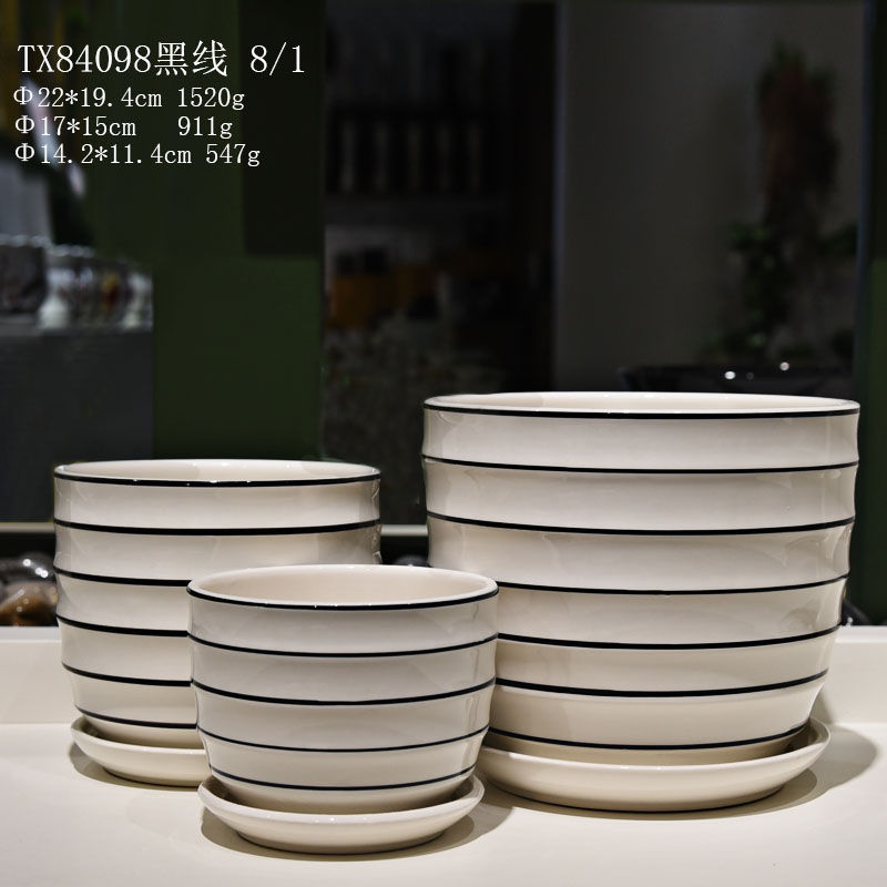 Ceramic Vases Flower Vase with Unique Design-24