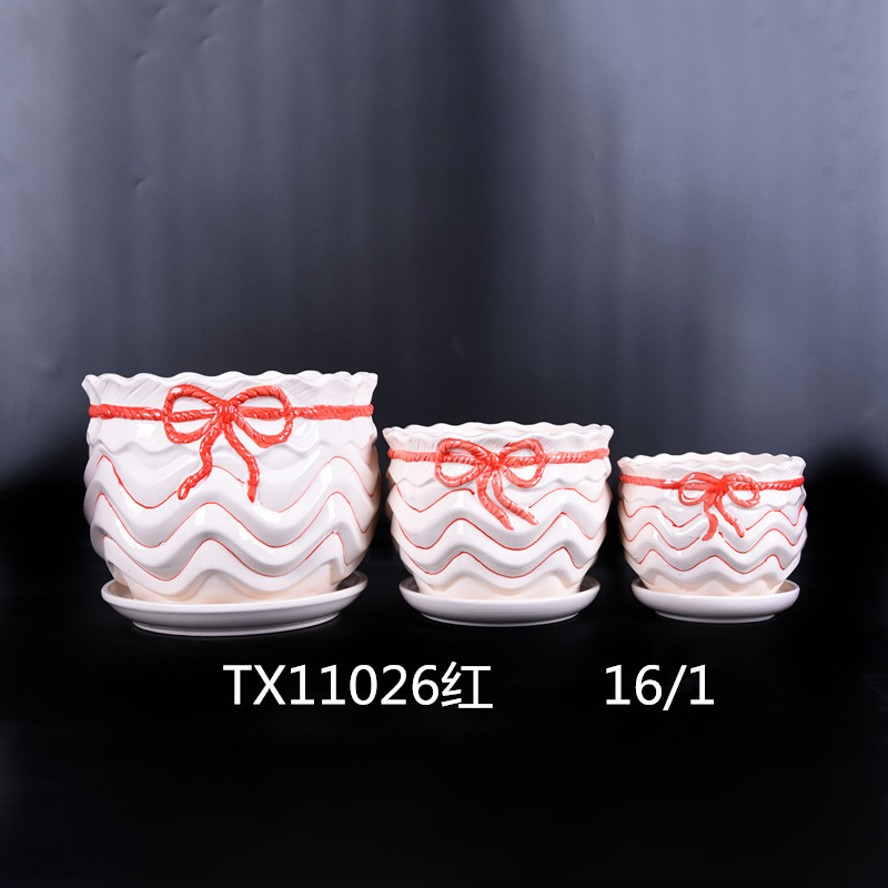 Ceramic Planter Large Round Succulent Planter Flower Pot-85