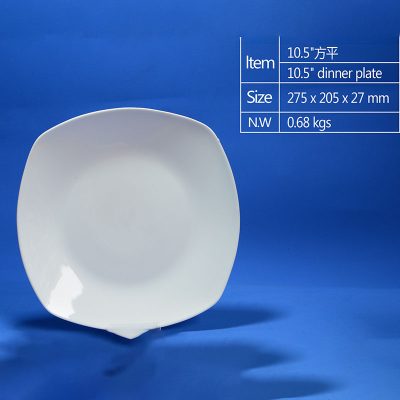 Soft Square french dinner plates