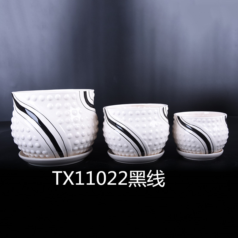 Ceramic Planter Large Round Succulent Planter Flower Pot-88