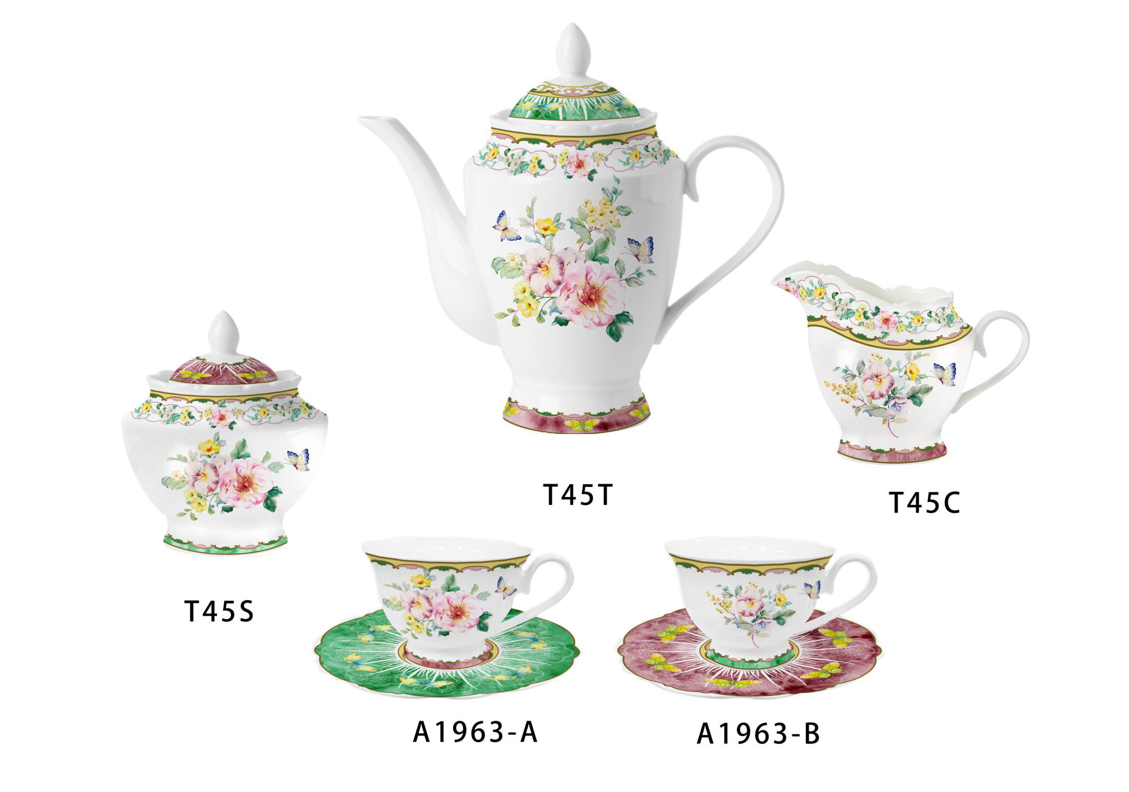 r Fine Porcelain Kitchen Spanish Floral Design New Bone China