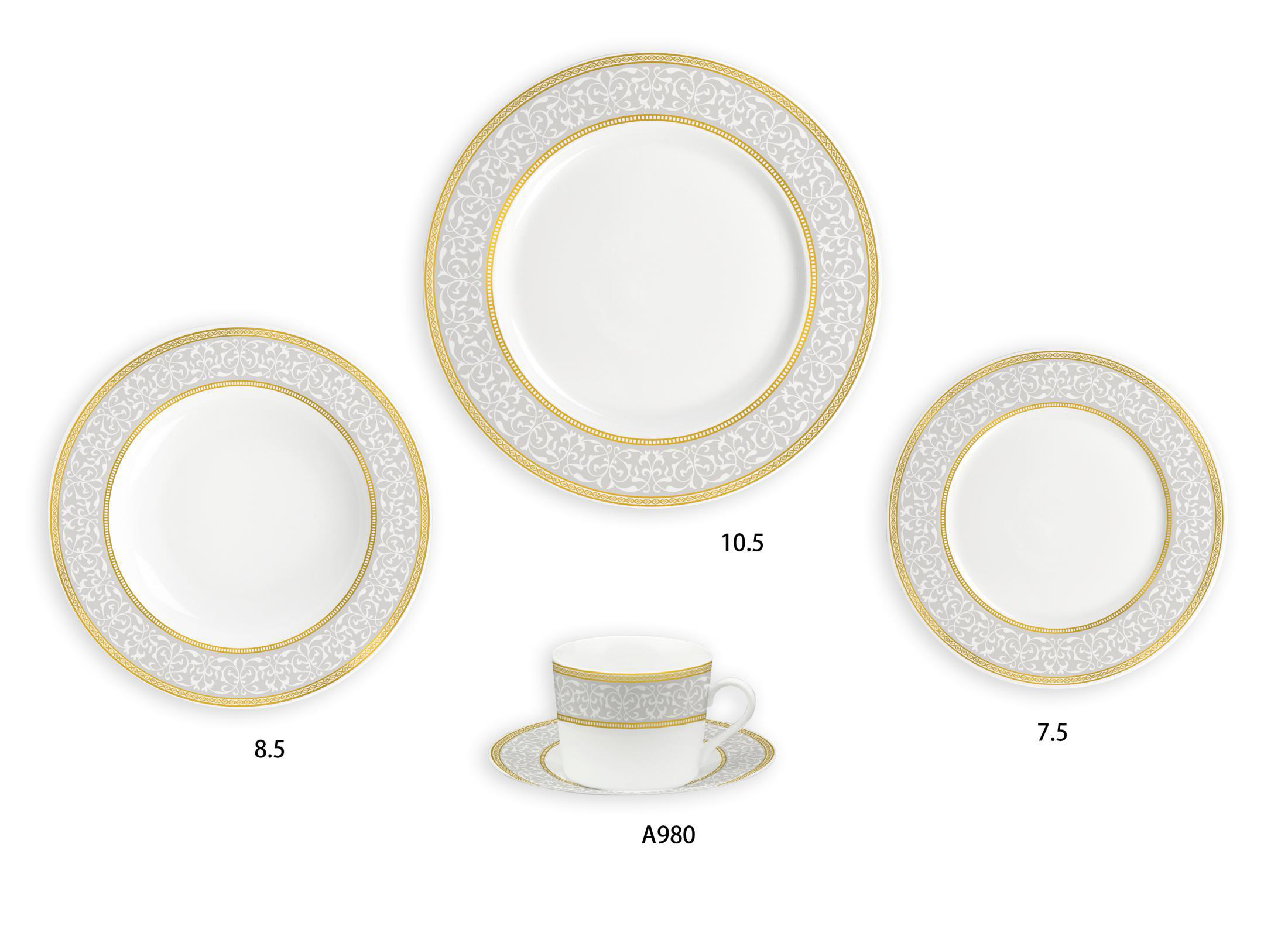 Ceramic Multicolor Fine Porcelain Kitchen Spanish Floral Design New Bone China