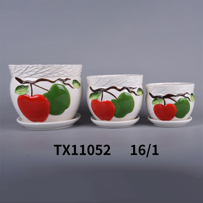 Ceramic Planter Large Round Succulent Planter Flower Pot-92