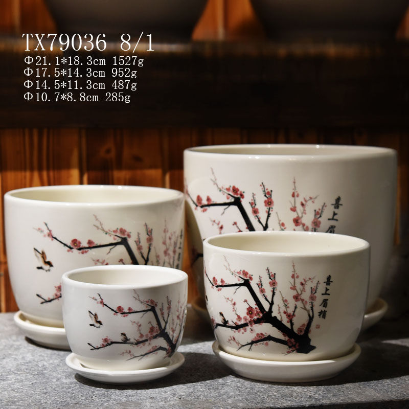 Ceramic Vases Flower Vase with Unique Design-34
