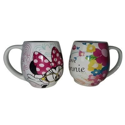Stoneware Mug Mickey White Red