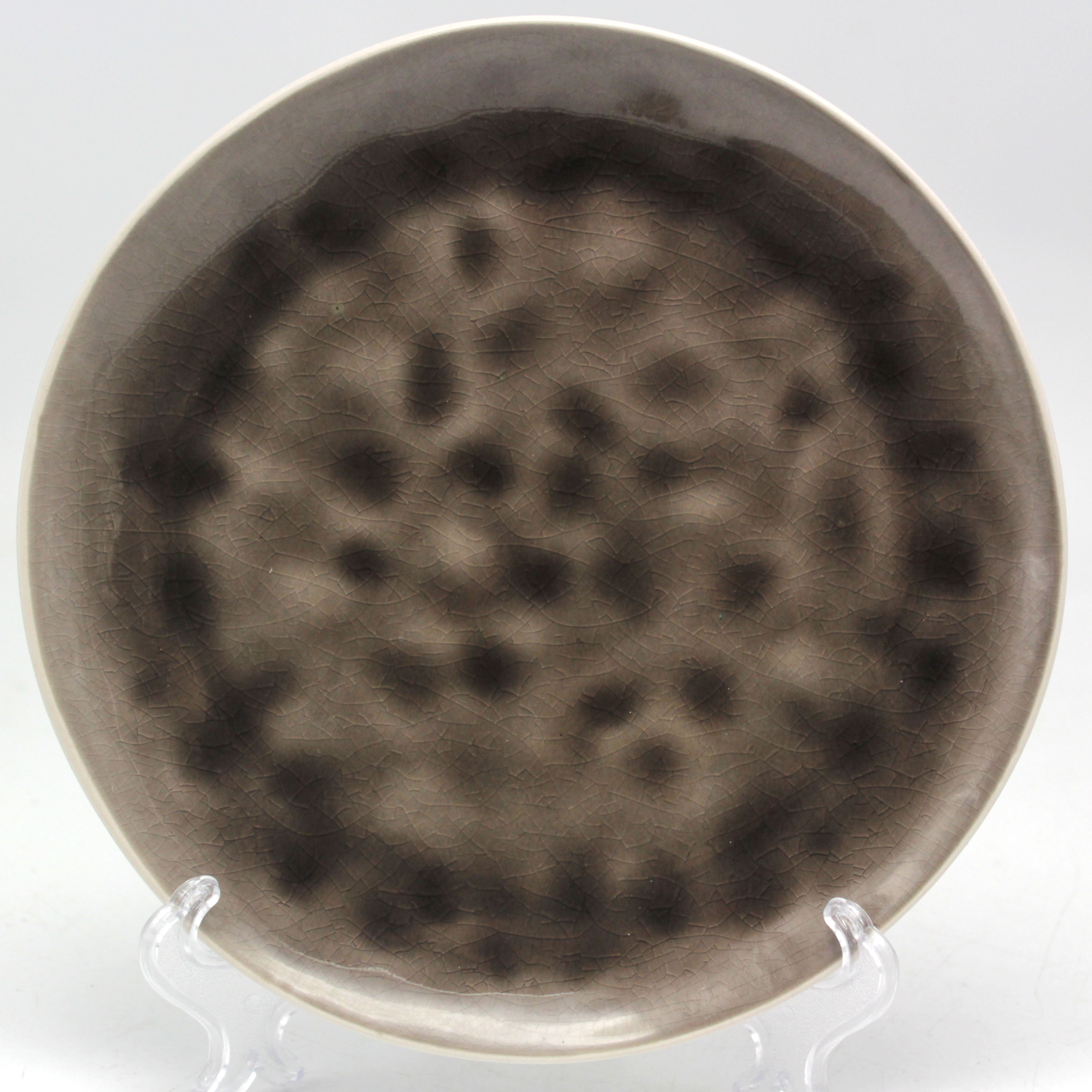 reactive dinner plate stoneware